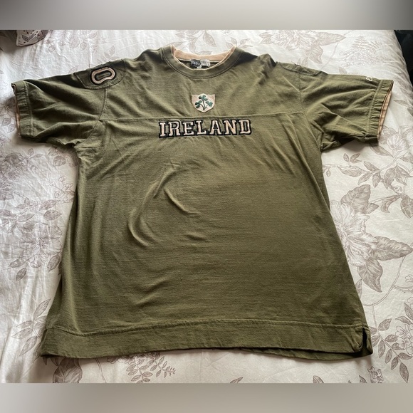 Retro Classics Vintage Ireland Green 3D Print Ringer Tee Shirt XL Rugby Preppy - Picture 1 of 9